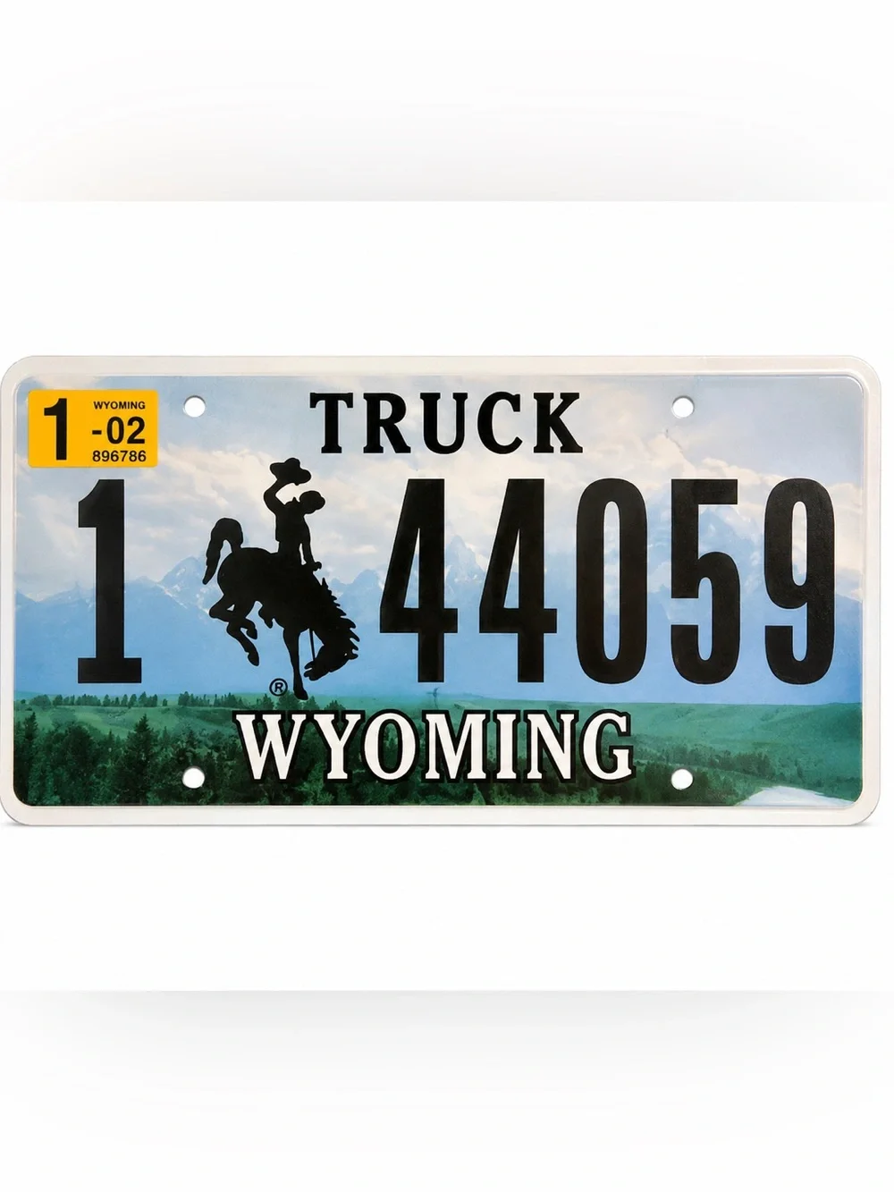 Wyoming Truck License Plate